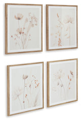 Bondner Beige/Rust Wall Art (Set of 4)