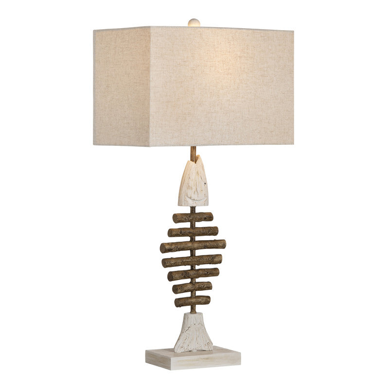 Bones White/Neutral Table Lamp (Set of 2) by Crestview at Eve Furniture