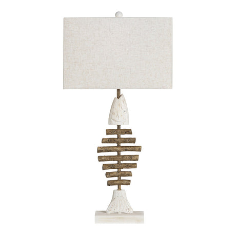 Bones White/Neutral Table Lamp (Set of 2) by Crestview at Eve Furniture