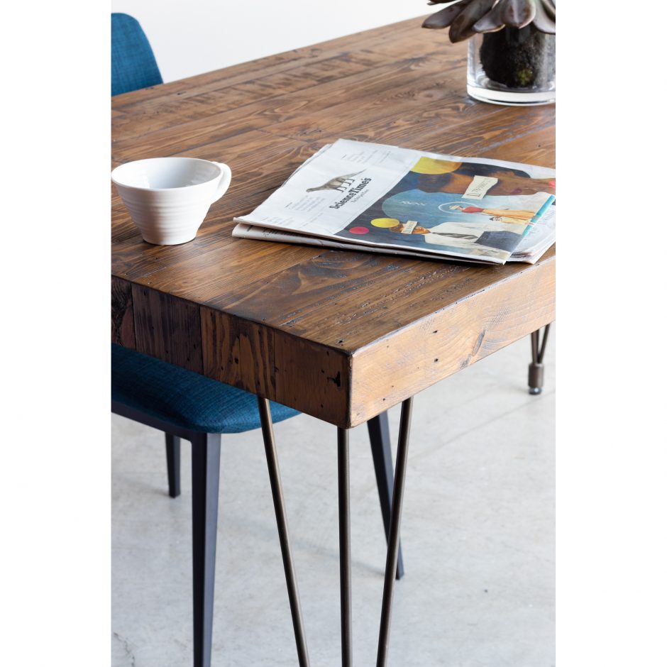 Boneta Dining Table Small Natural by Moe's Home at Eve Furniture