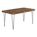 Boneta Dining Table Small Natural by Moe's Home at Eve Furniture