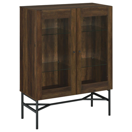 Bonilla 2-Door Accent Cabinet with Glass Shelves