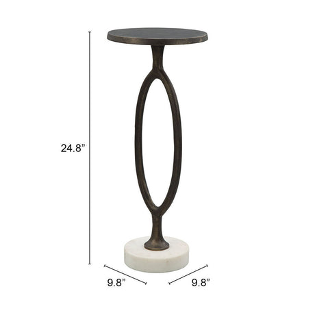 Bonita Bronze Accent Table by Zuomod at Eve Furniture