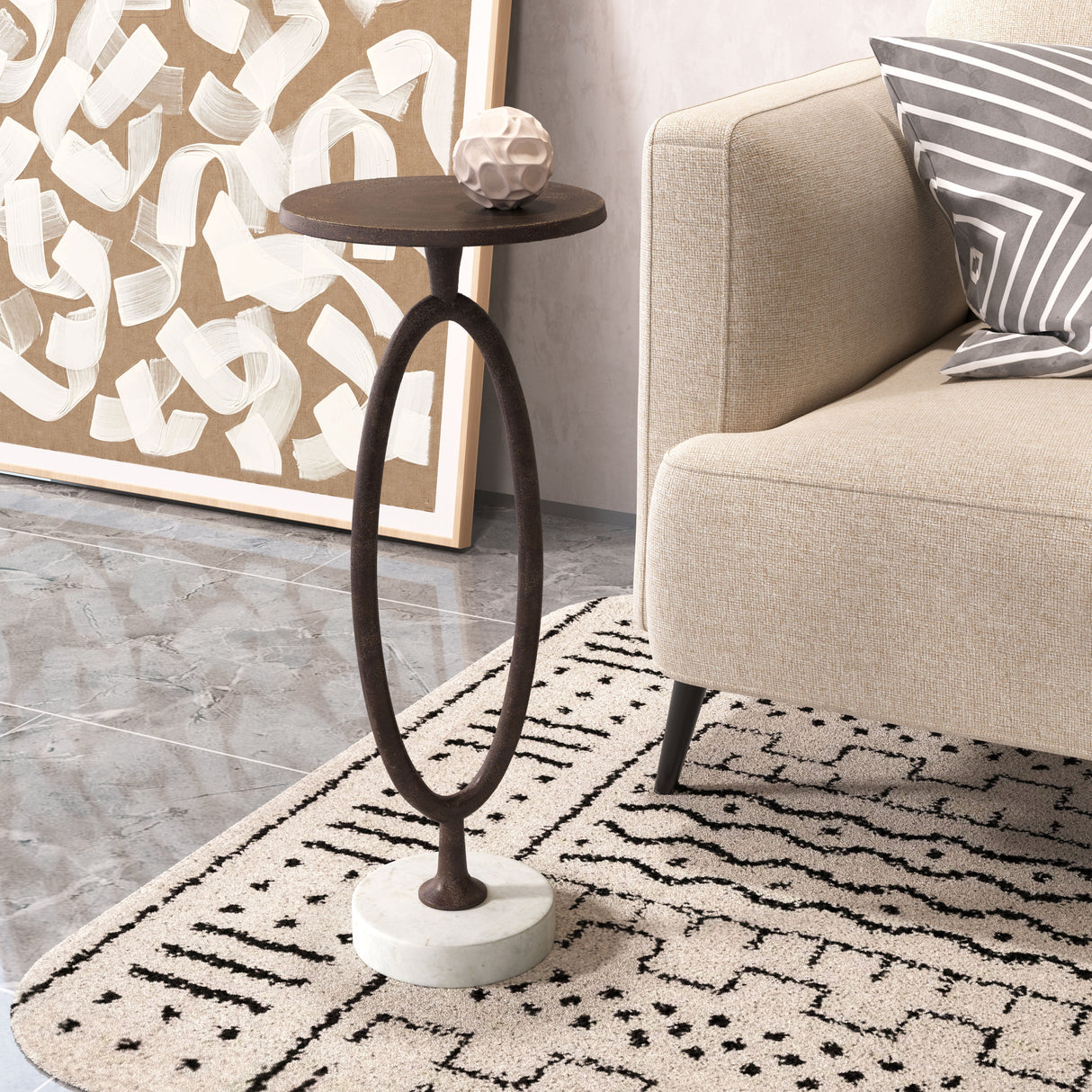 Bonita Bronze Accent Table by Zuomod at Eve Furniture