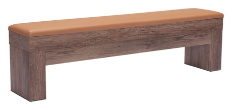 Bonker Brown Storage Bench (Set of 2) by Zuomod at Eve Furniture