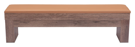 Bonker Brown Storage Bench (Set of 2) by Zuomod at Eve Furniture