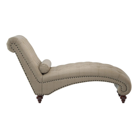 Bonne Brown Chaise by Homelegance at Eve Furniture