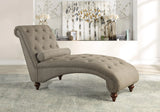 Bonne Brown Chaise by Homelegance at Eve Furniture