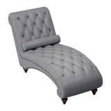 Bonne Gray Chaise by Homelegance at Eve Furniture