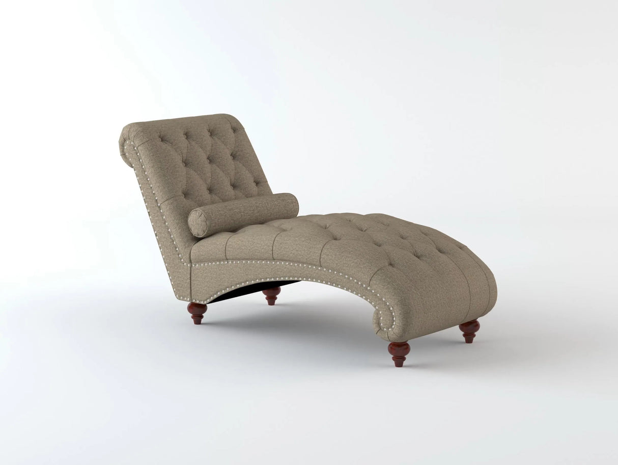 Bonne Gray Chaise by Homelegance at Eve Furniture