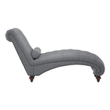Bonne Gray Chaise by Homelegance at Eve Furniture