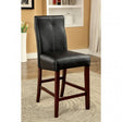 Bonneville Brown Cherry/Black Counter Height Chair Set of 2 by Furniture of America at Eve Furniture