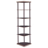 Bonwick Cappuccino 5-Shelf Corner Bookshelf