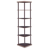 Bonwick Cappuccino 5-Shelf Corner Bookshelf by Coaster at Eve Furniture