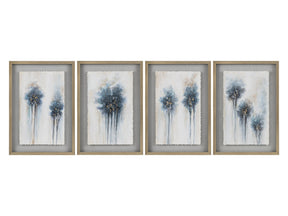 Boom Boom Blue/Gold Wall Art by Crestview at Eve Furniture