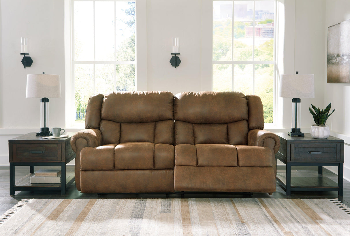 Boothbay Auburn Manual Reclining Sofa by Ashley at Eve Furniture