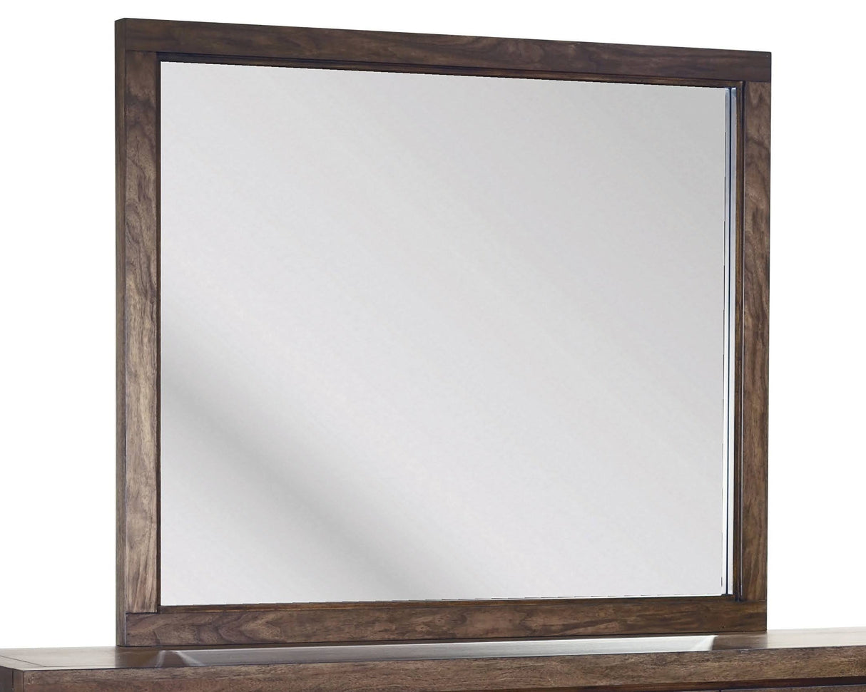 Boracay Beveled Glass Landscape Mirror in Wild Oats Brown by Modus Furniture at Eve Furniture