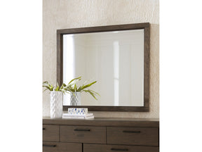 Boracay Beveled Glass Landscape Mirror in Wild Oats Brown by Modus Furniture at Eve Furniture