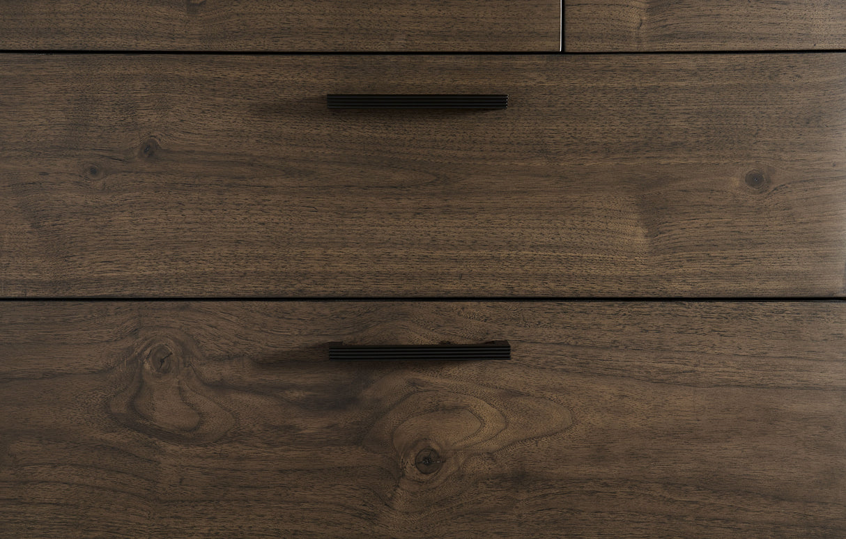 Boracay Five Drawer One Door Walnut Sweater Chest in Wild Oats Brown by Modus Furniture at Eve Furniture