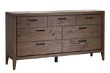 Boracay Seven Drawer Walnut Dresser in Wild Oats Brown by Modus Furniture at Eve Furniture