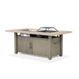 Bordeaux Brown Dining Table w/ Fire Pit & Cooler by Furniture of America at Eve Furniture