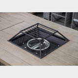 Bordeaux Brown Dining Table w/ Fire Pit & Cooler by Furniture of America at Eve Furniture