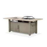 Bordeaux Brown Dining Table w/ Fire Pit & Cooler by Furniture of America at Eve Furniture