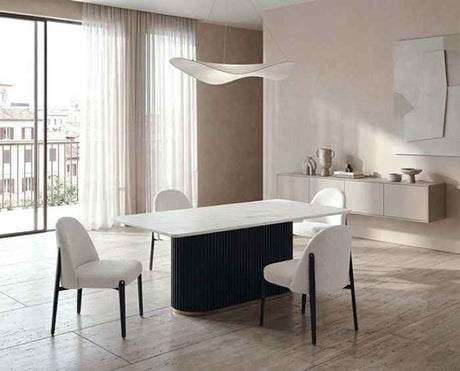 Borden Black/White 5-Piece Dining Room Set by Furniture of America at Eve Furniture