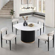 Borden Black/White 7-Piece Dining Room Set by Furniture of America at Eve Furniture