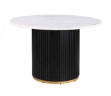 Borden Contemporary Black/White 5-Piece Dining Room Set by Furniture of America at Eve Furniture