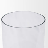 Bordo Red Marble w/ Glass Hurricane Candle Holder by Mercana at Eve Furniture