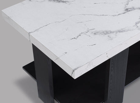 Boris Faux Marble 3-Piece Coffee Table Set by Crown Mark at Eve Furniture