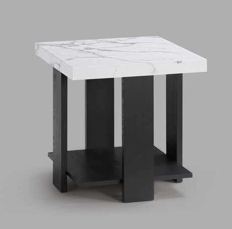 Boris Faux Marble 3-Piece Coffee Table Set by Crown Mark at Eve Furniture