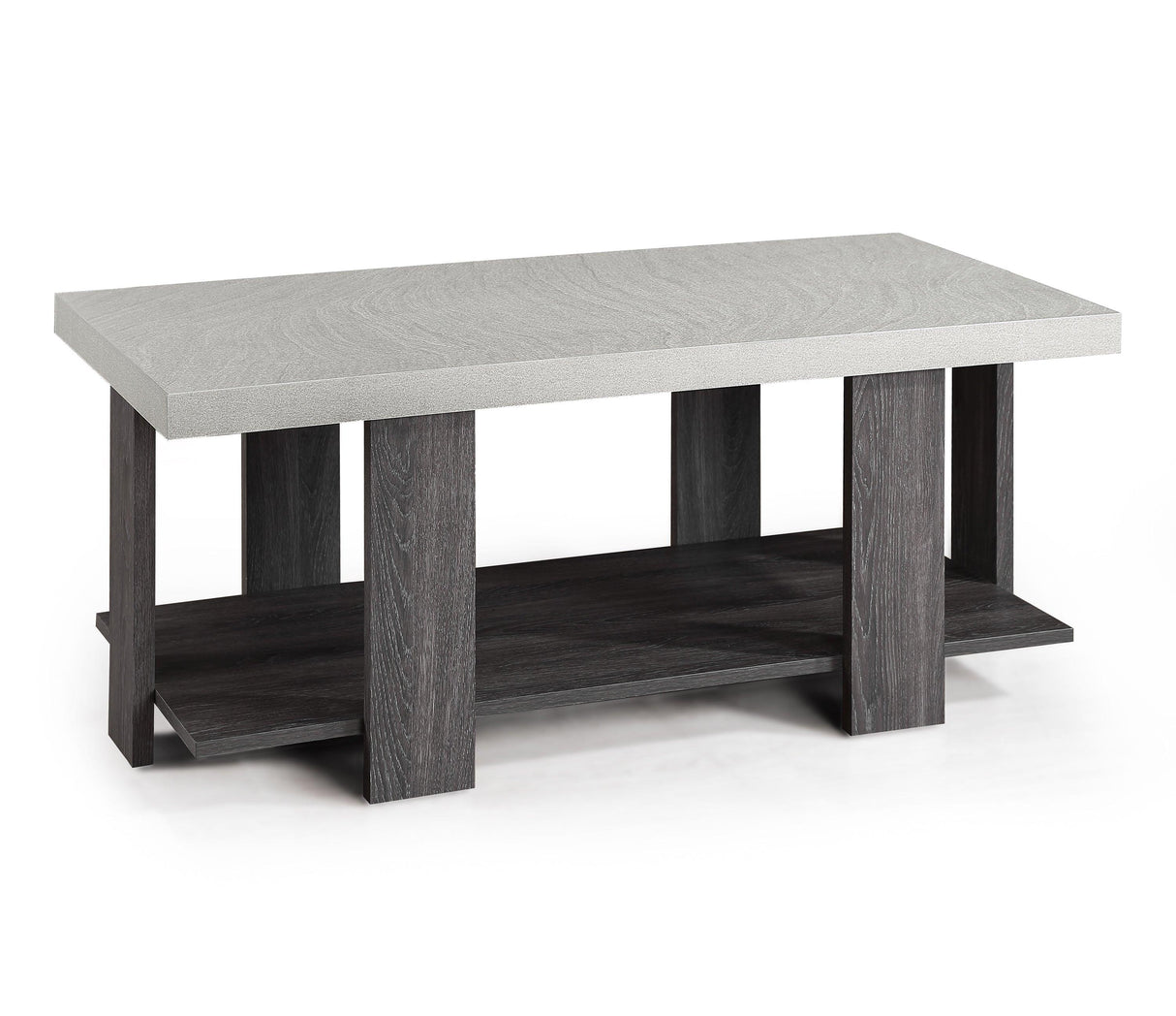 Boris Light Gray 3-Piece Coffee Table Set by Crown Mark at Eve Furniture