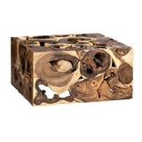 Borneo Brown Suar Cocktail Table by Crestview at Eve Furniture