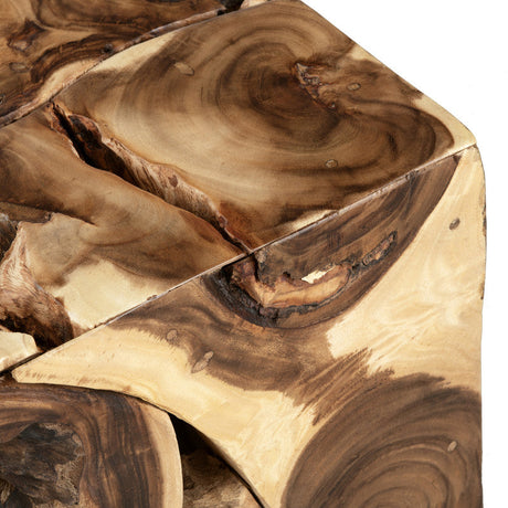 Borneo Brown Suar Cocktail Table by Crestview at Eve Furniture