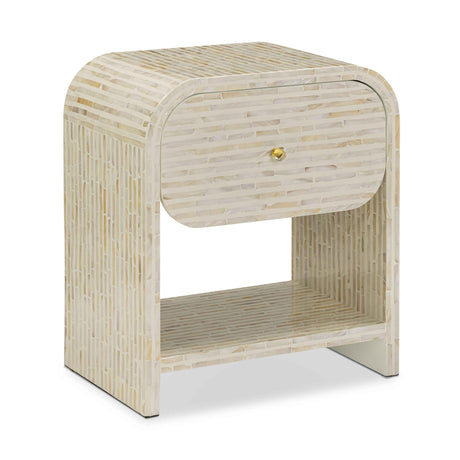 Borno 20" Mother of Pearl Nightstand by TOV Furniture at Eve Furniture
