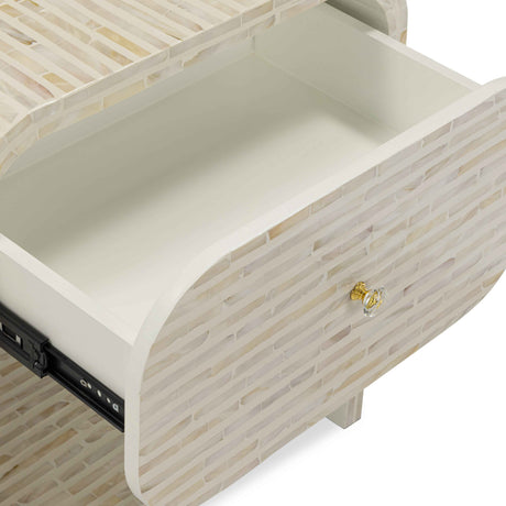 Borno 20" Mother of Pearl Nightstand by TOV Furniture at Eve Furniture