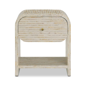 Borno 20" Mother of Pearl Nightstand by TOV Furniture at Eve Furniture