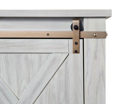 Borrego Antique White TV Console by Furniture of America at Eve Furniture