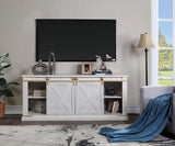 Borrego Antique White TV Console by Furniture of America at Eve Furniture