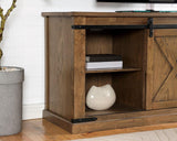 Borrego Dark Oak TV Console by Furniture of America at Eve Furniture