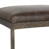 Bose Cocoa Brown Leather Counter Stool by Classic Home at Eve Furniture