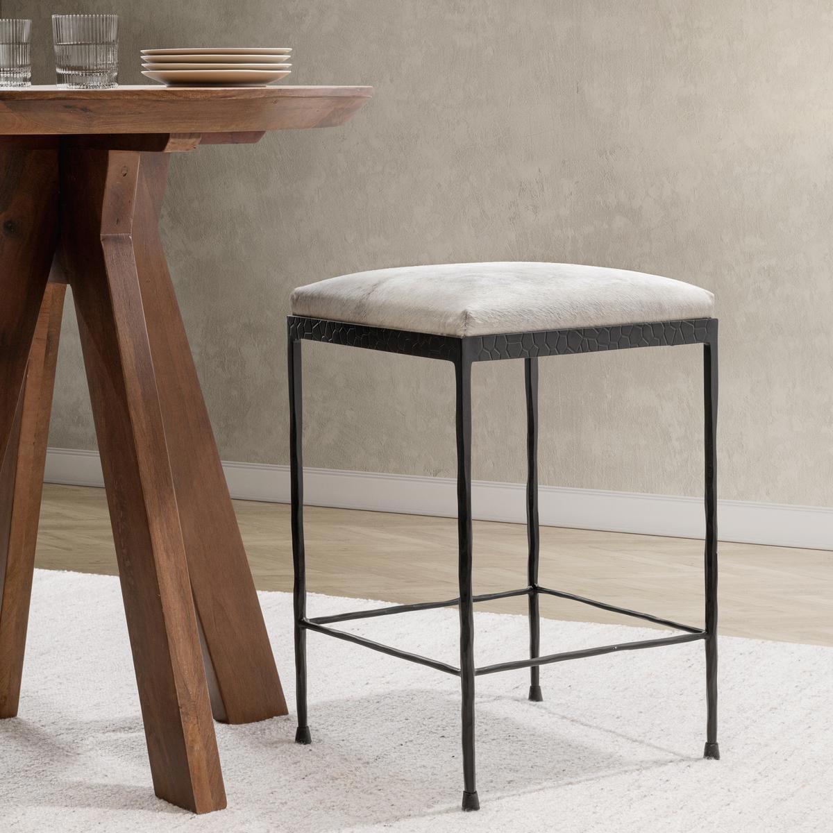 Bose Counter Stool - Dusty Cream by Classic Home at Eve Furniture