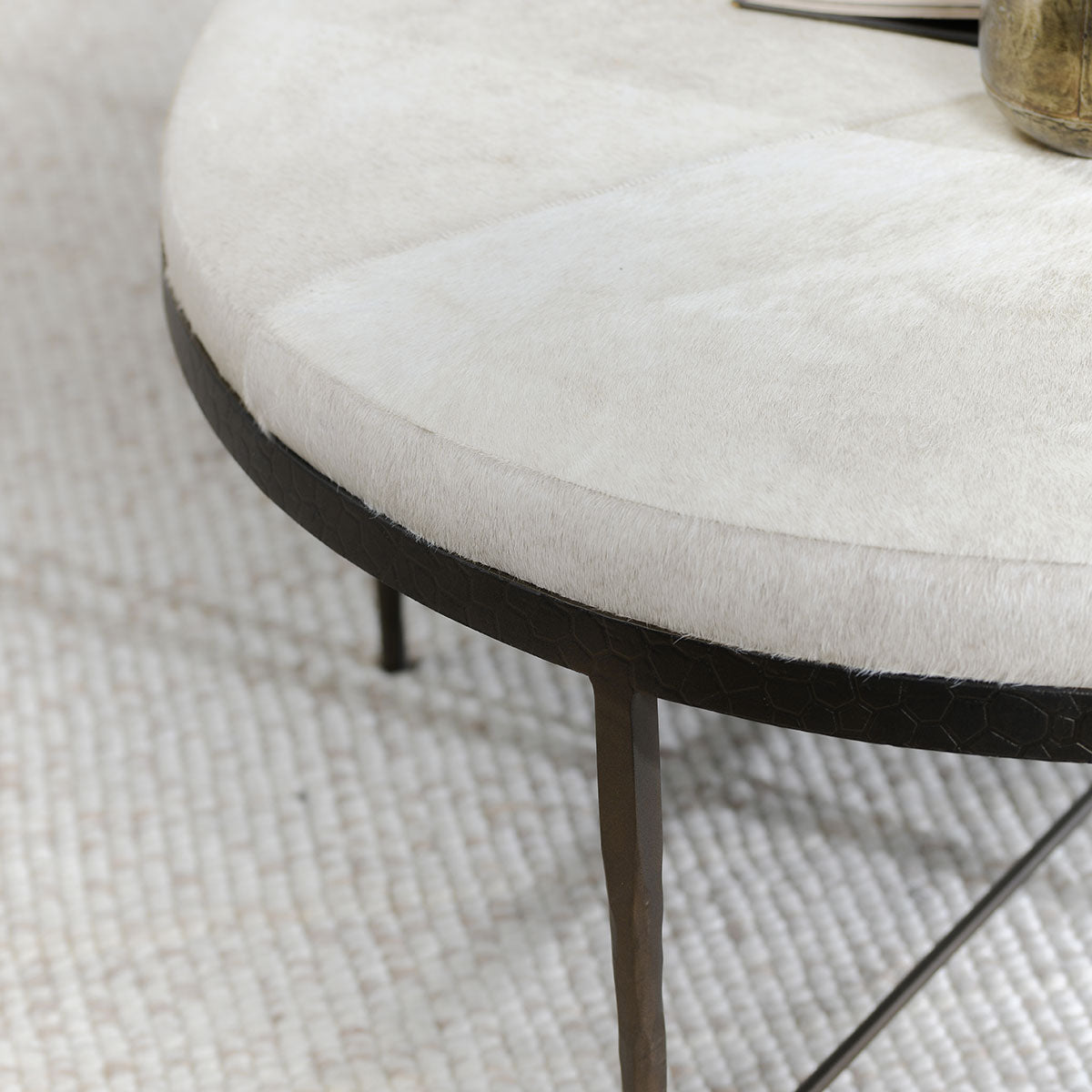Bose Ivory Round Coffee Table by Classic Home at Eve Furniture