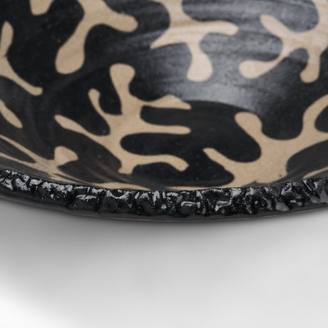 Bosma Black and Cream Ceramic Decorative Bowl by Mercana at Eve Furniture