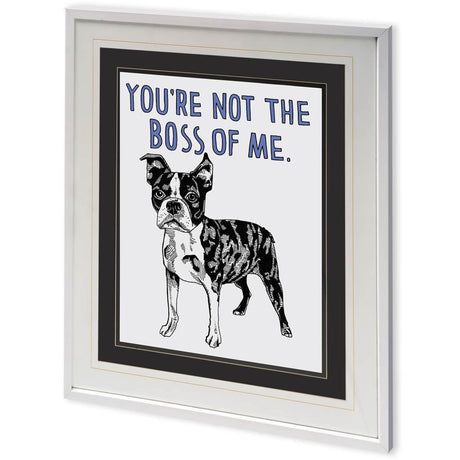 Boston Terrier by Natasha Marie a Framed Art Print Matted under Glass by Mercana at Eve Furniture