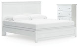 Bostwick Shoals King Panel Bed and Chest by Ashley at Eve Furniture