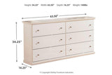 Bostwick Shoals White Dresser by Ashley at Eve Furniture