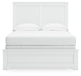 Bostwick Shoals White Full Panel Bed by Ashley at Eve Furniture